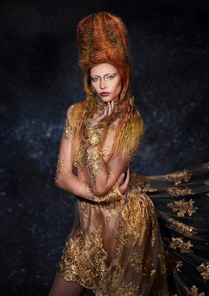 Copper Braided Beehive - Ann Marie Young - Celestial Collection